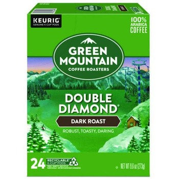Green Mountain Coffee 5000330051 Coffee K-Cups - Double Black Diamond Extra Bold (24/Box)