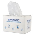 Food & Utility Bags | Inteplast Group PBR37-HD Get Reddi 27 in. x 37 in. Freezer Food Storage Bags for Full-Size Bun Pans Includes Twist-Ties - Natural (200/Carton) image number 1