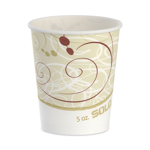 Cups | SOLO R53-J8000 Symphony Design 5 oz. Paper Cups (100/Pack) image number 0