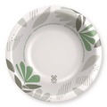 Bowls | Dixie SX20PATH Pathways Heavyweight 20 oz. Paper Bowls - Green/Burgundy (500/Carton) image number 0