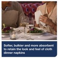 Dinner Napkins | Tork 716002 1-Ply 15 in. x 16 in. LinStyle Dinner Napkin - White (1000/Carton) image number 5