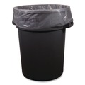 Low-Density Trash Bags | Boardwalk H8046TCKR01 40 in. x 46 in. 45 gal. 0.9 mil Low-Density Waste Can Liners - Clear (100/Carton) image number 1