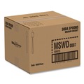 Disposable Spoons | SOLO MSWD-0007 Soda Spoon Plastic Specialty Cutlery - White (1000/Carton) image number 1