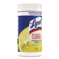 Cleaning Cloths & Wipes | LYSOL Brand 19200-77182 7 in. x 7.25 in. 1-Ply Disinfecting Wipes - Lemon and Lime Blossom, White (80 Wipes/Canister) image number 1
