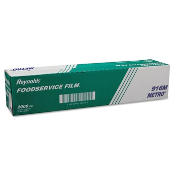 FILMS | Reynolds Wrap 916M Metro 24 in. x 2,000 ft. Light-Duty PVC Film Roll with Cutter Box (1/Carton)