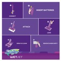 Floor Dusters & Accessories | Swiffer 92811 WetJet 11 in. x 5 in. Cloth Head 46 in. Aluminum Plastic Handle Mop - White/Purple/Silver (2/Carton) image number 5