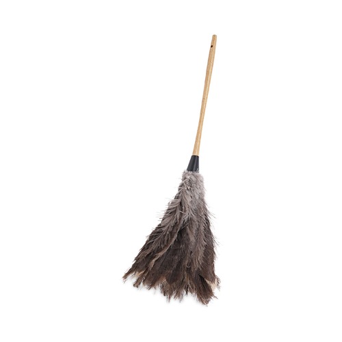 Dusters | Boardwalk BWK31FD 16 in. Wood Handle 12 in. Gray Bristle Professional Ostrich Feather Duster image number 0