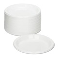 Plates | Tablemate 9644WH 9 in. Diameter Plates Plastic Dinnerware - White (500/Carton) image number 0
