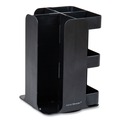 Perforated Roll & Hand Towels | Mind Reader CUPOSPIN-BLK 8 in. x 8 in. x 12 in. 8-Compartment Anchor Collection Coffee Cup, Lid, and Condiment Carousel Countertop Organizer - Black image number 0
