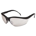 Eye Protection | MCR Safety KD119 Klondike Safety Glasses - Matte Black Frame Clear Mirror Lens (12/Box) image number 0
