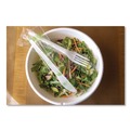 Disposable Forks | Eco-Products EP-S017-W Individually Wrapped Plantware CPLA Cutlery Fork - White (1000/Carton) image number 5