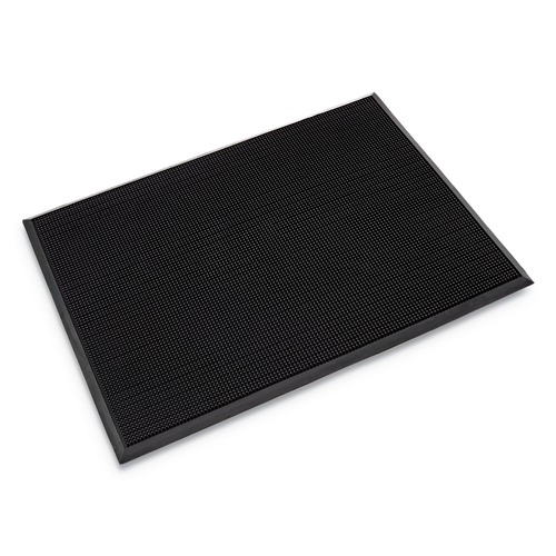 Floor Mats | Crown MA SR42BK Mat-A-Dor 24 in. x 32 in. Rubber Entrance/Scraper Mat - Black image number 0