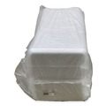 Food Containers & Lids | GEN 1525WH 14.5 in. x 8 in. x 0.75 in. #1525 Meat Trays - White (250/Carton) image number 3