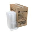Food Containers & Lids | Pactiv Corp. YCN8462S00D0 8.13 in. x 6.5 in. x 0.38 in. ClearView MealMaster Plastic Medium Flat Lid with Fog Gard Coating - Clear (252/Carton) image number 0