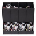 Perforated Roll & Hand Towels | Mind Reader CPODBK-BLK 14.25 in. x 9 in. x 12.15 in. 4-Compartment Anchor Collection Single Serve Pod Countertop Dispenser - Black image number 4