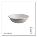 Bowls | Eco-Products EP-BL16CNFA Vanguard 16 oz. Renewable and Compostable Sugarcane Bowls - White (800/Carton) image number 5