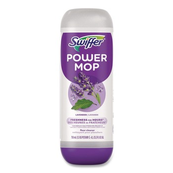 FLOOR CLEANERS | Swiffer 80734047 25.3 oz PowerMop Cleaning Solution and Pads Refill Pack - Lavender (4/Carton)
