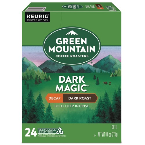 Coffee - Decaffeinated | Green Mountain Coffee 5000378924 Coffee K-Cups - Dark Magic Decaf Extra Bold (24/Box) image number 0