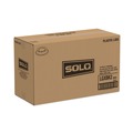 Cup Lids | SOLO LGXBK2-0004 12 oz-20 oz The Gourmet Lid Plastic Hot Cup Lids for Trophy Plus - Black (125 Lids/Sleeve, 12 Sleeves/Carton) image number 3