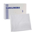Low-Density Trash Bags | Boardwalk H4823MWK 24 in. x 23 in. 10 gal. 0.5 mil Linear Low Density Industrial Can Liners - White (500/Carton) image number 0
