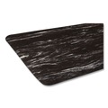 Floor Mats | Crown CU 3672BK 36 in. x 72 in. Marbleized Rubber Cushion-Step Surface Mat - Black image number 2