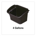Perforated Roll & Hand Towels | Rubbermaid Commercial FG335488BLA 4 Gallon Utility Bin (Black) image number 3