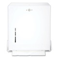 Towel Dispensers | San Jamar T1905WH 11.63 in. x 5 in. x 14.5 in. True Fold C-Fold/Multifold Paper Towel Dispenser - White image number 0