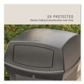 Outdoor Waste Receptacles | Rubbermaid Commercial FG917188BLA Ranger 45-Gallon Fire-Safe Structural Foam Container - Black image number 6