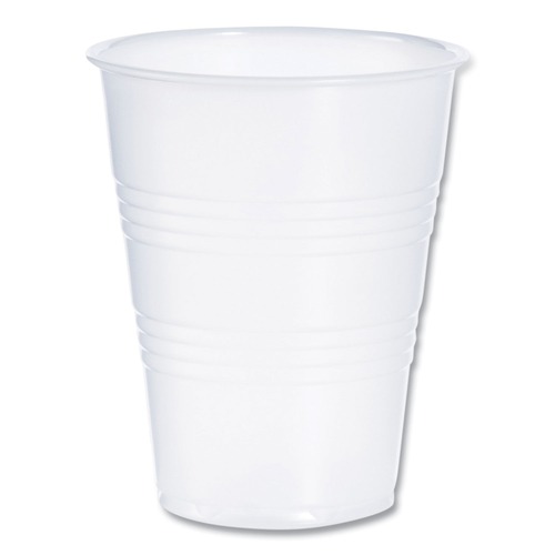 Cups | Dart Y9 9 oz. High-Impact Polystyrene Cold Cups - Translucent (2500/Carton) image number 0