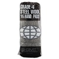Scouring Pads & Sticks | GMT 117007 #4 Extra Coarse Industrial-Quality Steel Wool Hand Pads - Steel Gray (192/Carton) image number 2