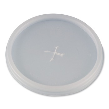  | WinCup 222077 Slotted Plastic Lids for 8 oz to 10 oz Hot Cups and Bowls - Translucent (1000/Carton)