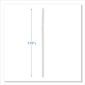 Straws/Stems/Sticks | Boardwalk BWKFSTW775W25 7.75 in. Flexible Plastic Wrapped Straws - White (20/Carton) image number 7