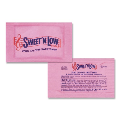 Sweeteners | Sweet'N Low 4480050150 1 Gram Packet Zero Calorie Sweetener (400 Packet/Box, 4 Box/Carton) image number 0