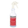 Disinfecting & Cleaning Solutions | Maxim 041000-12 32 oz. Bottle Germicidal Cleaner - Lemon Scent (12/Carton) image number 1