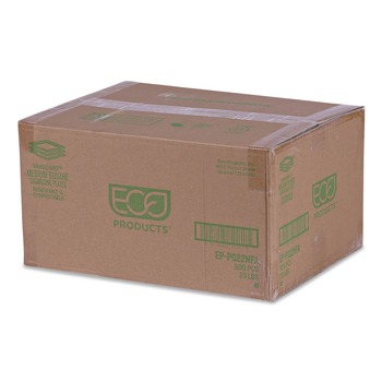Eco-Products EP-P022NFA 7.87 in. x 7.87 in. Vanguard Renewable and Compostable Sugarcane Plates - White (500/Carton)