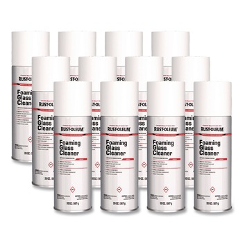 PRODUCTS | Rust-Oleum 381658 Pro Foaming Glass Cleaner Aerosol 20 oz Aerosol Spray (12/Carton)