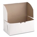 Bakery Boxes & Containers | SCT SCH 0949 4 in. x 9 in. x 5 in. Non-Window Paper Bakery Boxes - White (250/Carton) image number 1