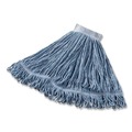 Mop Heads | Rubbermaid Commercial FGD25306BL00 Super Stitch Cotton/Synthetic Blend Mop Head - Large, Blue (6/Carton) image number 0