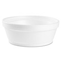 Food Containers & Lids | Dart 8SJ32 8 oz. 4.63 in. Diameter x 1.13 in. Height Squat Foam Container - White (500/Carton) image number 2