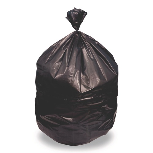 Low-Density Trash Bags | Heritage H9250AK 46 in. x 50 in. 60 gal. 1.5 mil Linear Low Density Stock Trash Bags - Black (100/Carton) image number 0