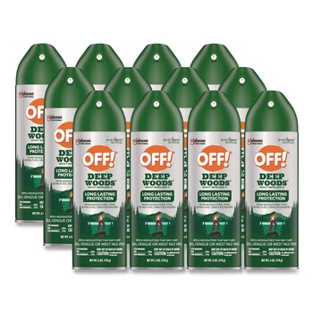 INSECT REPELLENTS | OFF! 354266 Deep Woods 6-Ounce Dry Insect Repellent Aerosol Spray - Neutral (12/Carton)