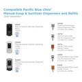Soap Refills | Georgia Pacific Professional 43818 1200 mL Pacific Blue Ultra Antimicrobial Foam Soap Manual Dispenser Refill - Unscented (4/Carton) image number 5