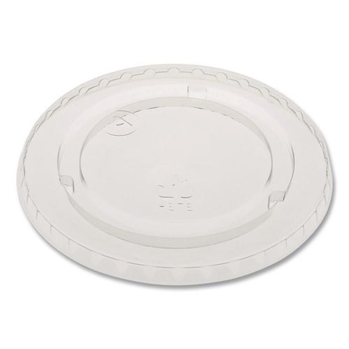 Cup Lids | Pactiv Corp. YLP20CNH EarthChoice 9 - 20 oz. No Straw Slot Cold Cup Lids - Clear (1020/Carton) image number 0