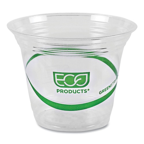 Cups | Eco-Products EP-CC9S-GS 9 oz. GreenStripe Renewable and Compostable Cold Cups - Clear (1000/Carton) image number 0