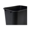 Indoor Waste Receptacles | Boardwalk 3485202 28 qt. Plastic Soft-Sided Wastebasket - Black image number 2