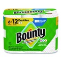 Perforated Roll & Hand Towels | Bounty 80798314 Select-a-Size 6 in. x 11 in. 2-Ply Kitchen Roll Paper Towels - White (6/Carton) image number 0