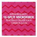 Cleaning Cloths & Wipes | Rubbermaid Commercial FGQ62000RD00 HYGEN Microfiber 16 in. x 16 in. Cleaning Cloths - Red (12/Carton) image number 5