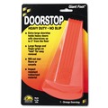 Doorstops | Master Caster 00965 Giant Foot 3.5 in. W x 6.75 in. D x 2 in. H No-Slip Rubber Wedge Doorstop - Safety Orange image number 0