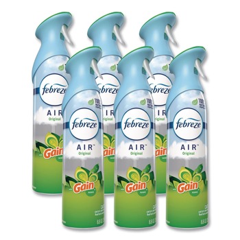 Febreze 96252 8.8 oz. Aerosol Spray AIR Gain Original (6/Carton)
