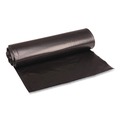 Low-Density Trash Bags | Boardwalk X6639SKKR01 33 in. x 39 in. 33 gal. 1.2 mil Recycled Low-Density Polyethylene Can Liners - Black (100/Carton) image number 1